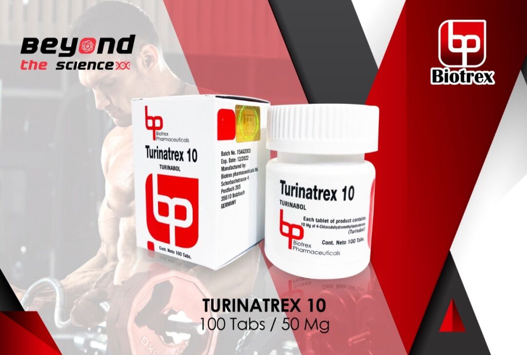 Turinatrex 10 mg 100 tabs - Biotrex Pharmaceuticals - Imagen 3