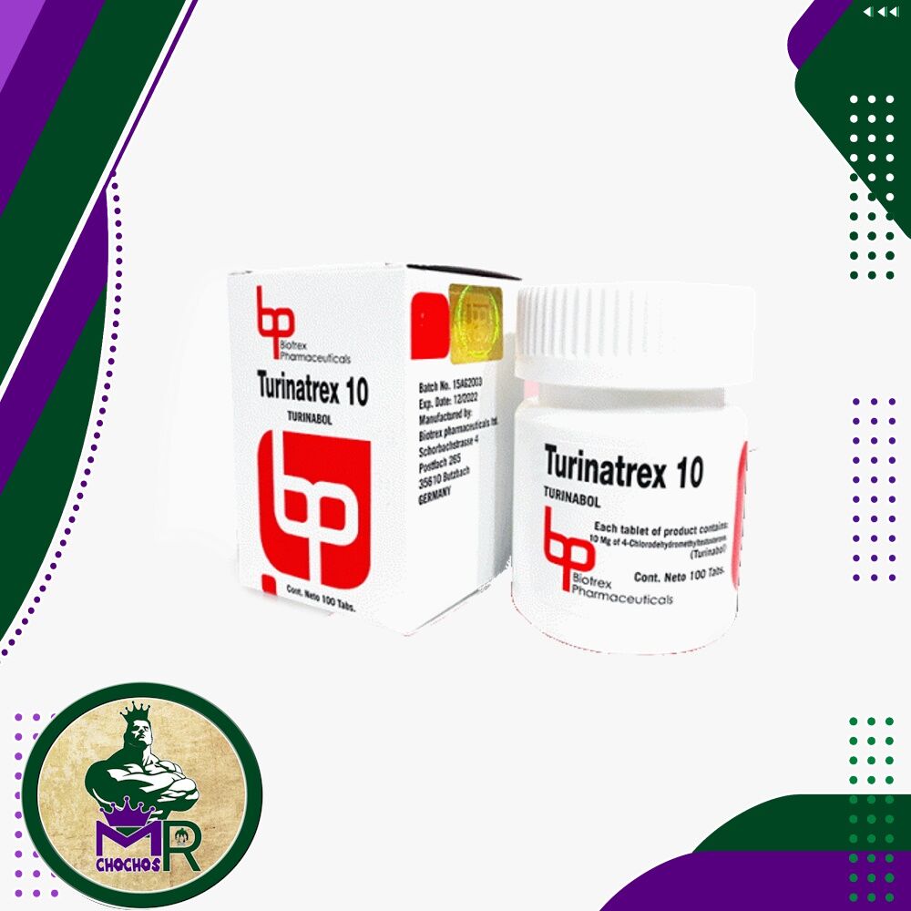 Turinatrex 10 mg 100 tabs - Biotrex Pharmaceuticals - Imagen 2