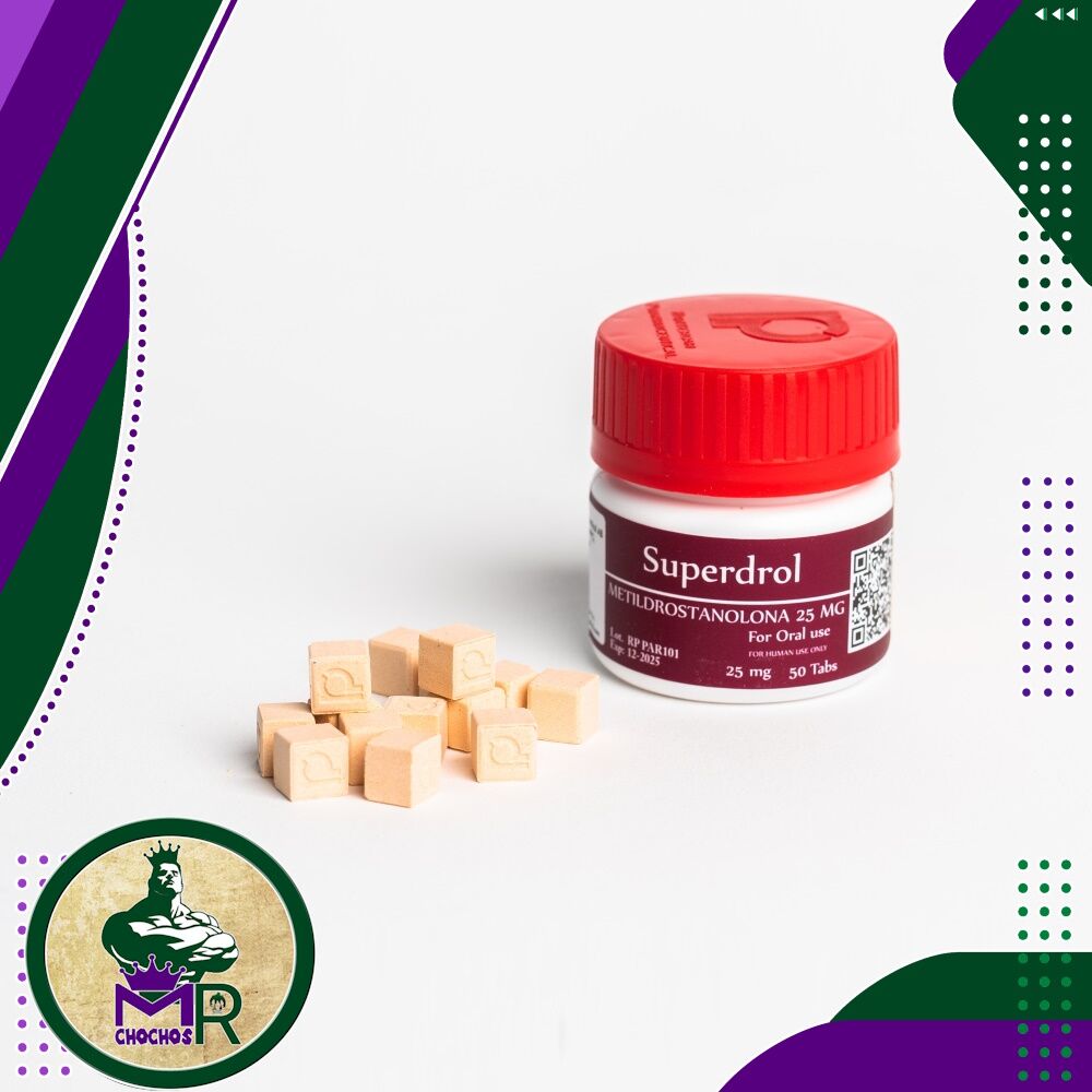 SUPERDROL 25 mg (Metildrostanolona) | 50 tabletas | ROTTERDAM PHARMACEUTICAL